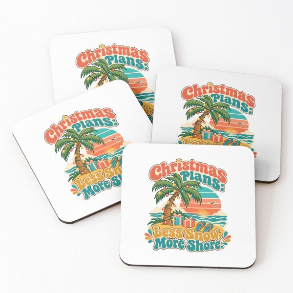 Item preview, Christmas Plans Less Snow More Shore Tropical Beach Travel Humor designed and sold by ThreadQuirk.