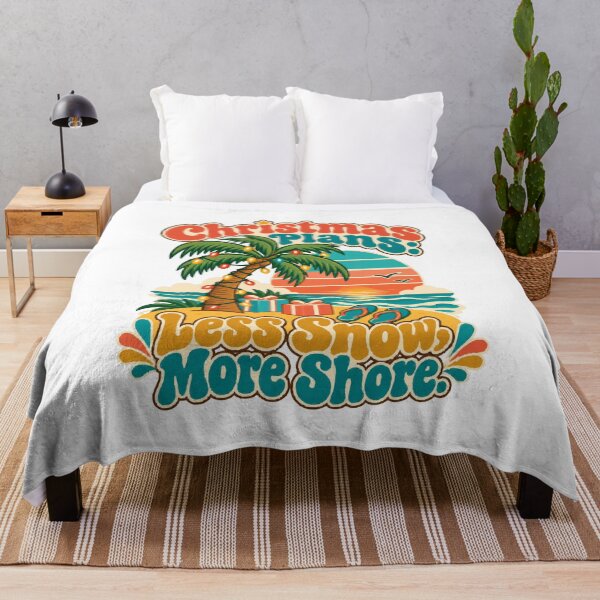 Item preview, Christmas Plans Less Snow More Shore Tropical Beach Travel Humor designed and sold by ThreadQuirk.