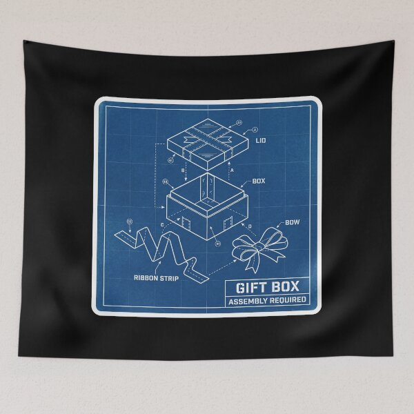 Item preview, Gift Box Assembly Required - Engineering Blueprint designed and sold by TheCalmEdit.