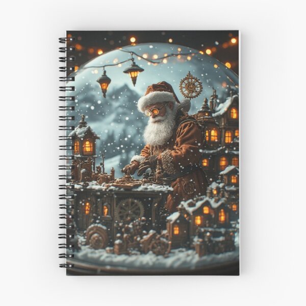 Item preview, Steampunk Santa and his Workshop Snow Globe designed and sold by meganlaub1.