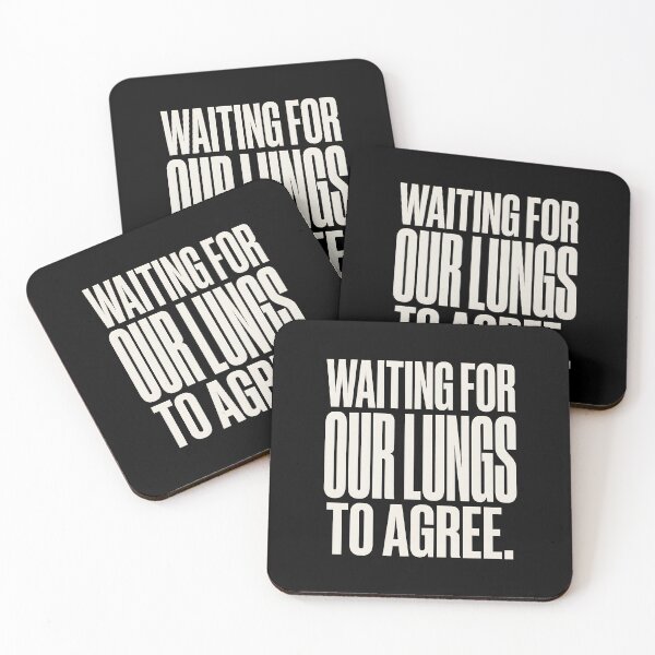 Item preview, Waiting For Our Lungs To Agree Workout Motivation designed and sold by SplashTastic.