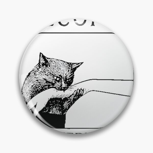 Item preview, Become Ungovernable Black Cat Biting Hand Funny Meme Illustration designed and sold by bourghigsm.