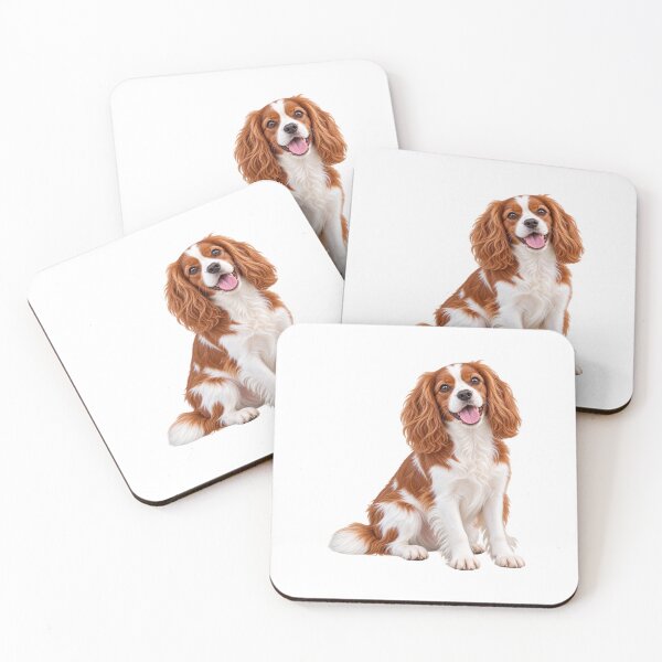 Item preview, King Charles Cavalier Spaniel Dog Blenheim designed and sold by BackgroundND.