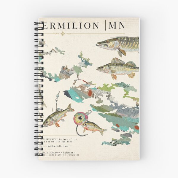 Item preview, Lake Vermilion Minnesota Fishing Map designed and sold by traciwithani.