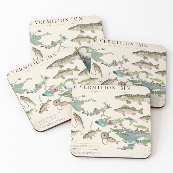 Item preview, Lake Vermilion Minnesota Fishing Map designed and sold by traciwithani.
