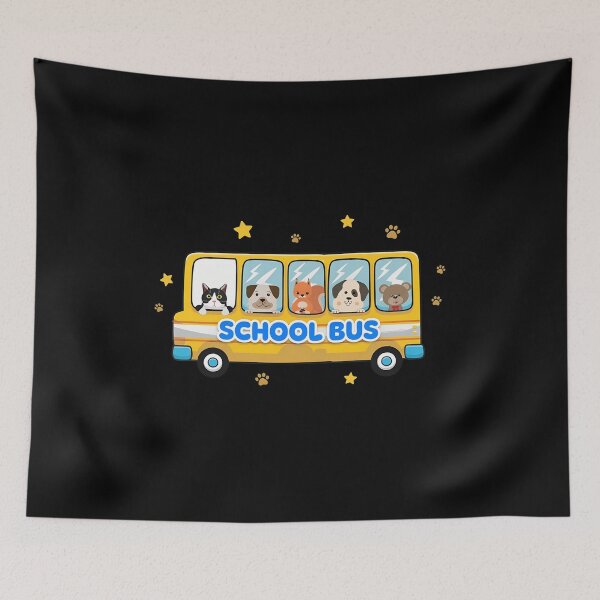 Item preview, Cute Animals Riding The Yellow School Bus  designed and sold by chandrarfule45.