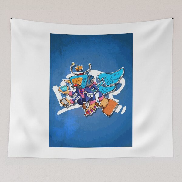 Item preview, Winged Robot With Diamond Treasure designed and sold by SandroBetancur.