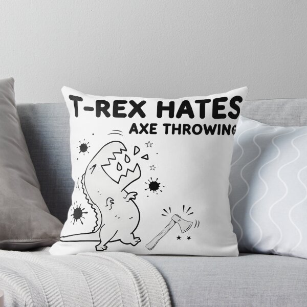 Item preview, T-Rex Hates Axe Throwing  Dino designed and sold by robendong55.