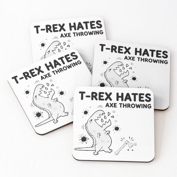 Item preview, T-Rex Hates Axe Throwing  Dino designed and sold by robendong55.