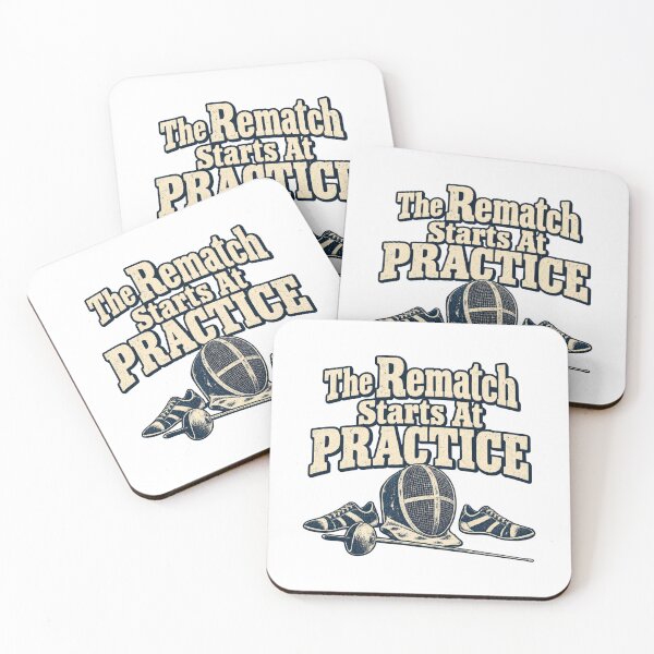 Item preview, The Rematch Starts At Practice Foil Fencing Vintage designed and sold by ThreadQuirk.