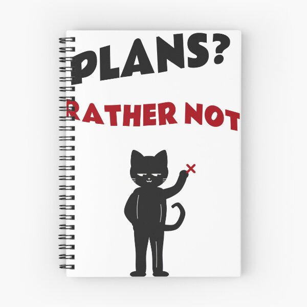 Item preview, Plans Rather Not Funny Side Eye Cat designed and sold by somebasic.