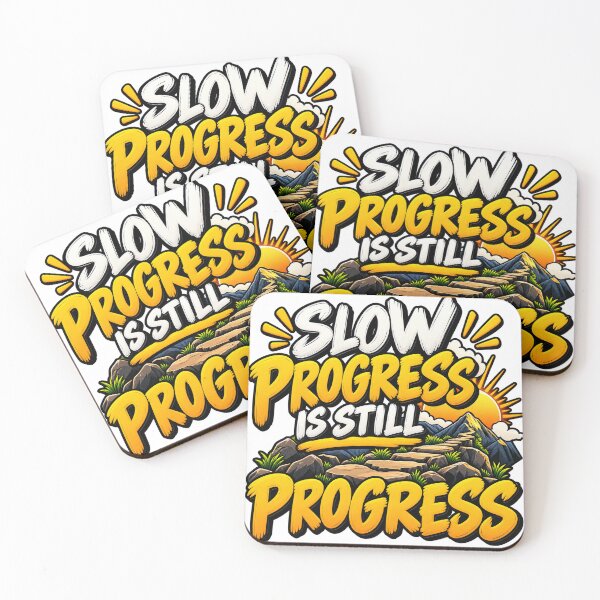 Item preview, Slow Progress Is Still Progress – Motivational Self Growth Quote designed and sold by Lovestickerco.