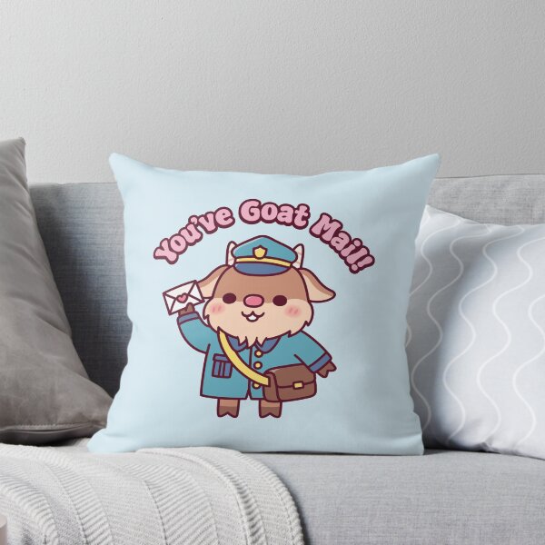 Item preview, Cute Goat Postman - You've Goat Mail Pun designed and sold by rustydoodle.