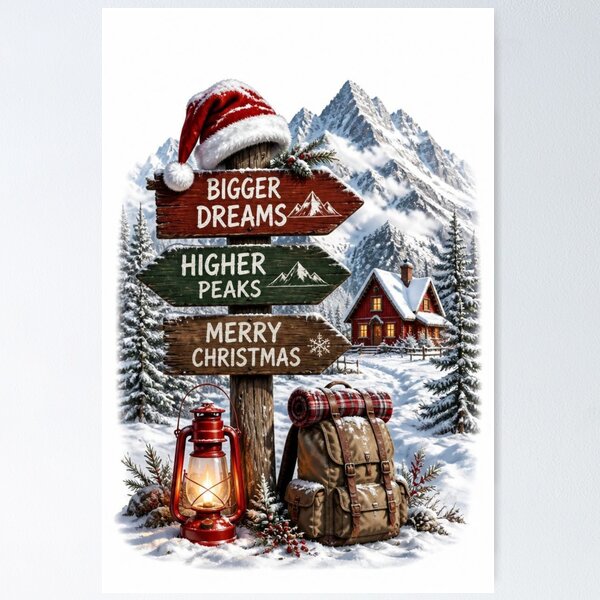 Item preview, Bigger Dreams Higher Peaks Christmas designed and sold by Sovereign Supply Co..