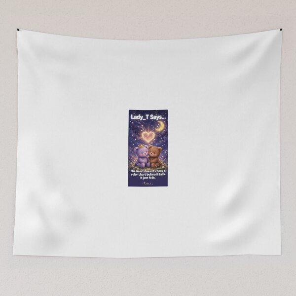 Item preview, The Heart Doesn't Check a Color Chart Before It Falls designed and sold by LadyTSays.