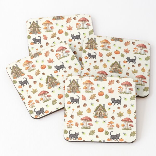 Item preview, Whimsical Halloween Cottagecore Seamless Pattern designed and sold by FashioonTrends.