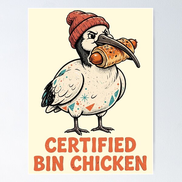 Item preview, Certified Bin Chicken Aussie Ibis Sausage Roll Tee designed and sold by Yellowriversss.