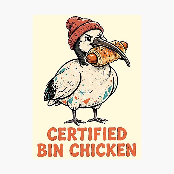 Item preview, Certified Bin Chicken Aussie Ibis Sausage Roll Tee designed and sold by Yellowriversss.