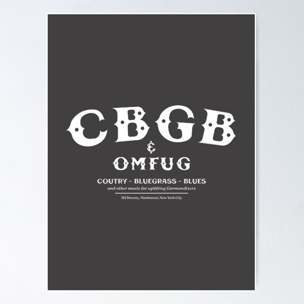 Item preview, Vintage Punk Rock Inspired CBGB Logo Graphic Design designed and sold by BetwentUS.