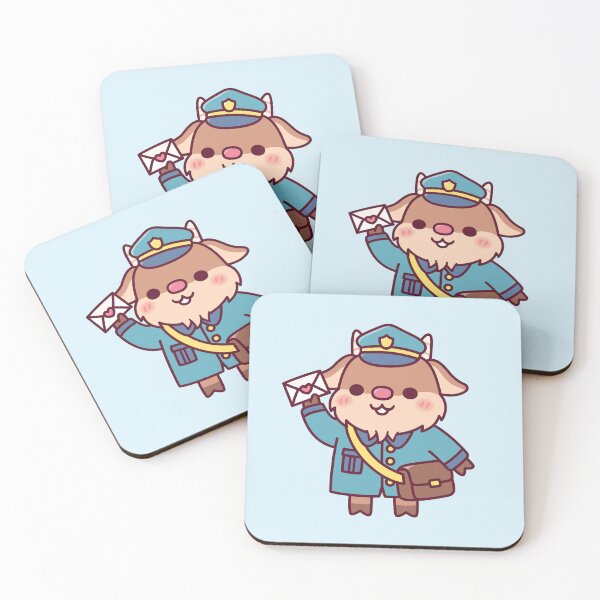 Item preview, Cute Goat Postman With Love Letter designed and sold by rustydoodle.