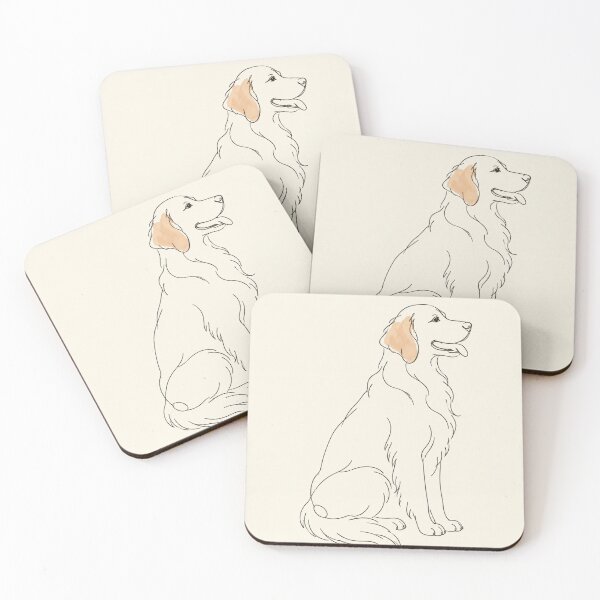 Item preview, Golden Retriever | Minimalist Continuous Line Art Dog Print designed and sold by Zaramodo.