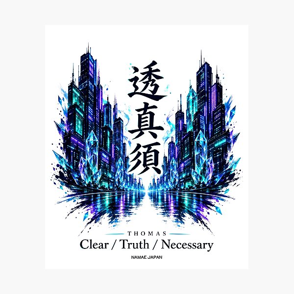 Item preview, Custom Japanese Kanji Name "Thomas"  Art #5 designed and sold by NAMAEJAPAN.