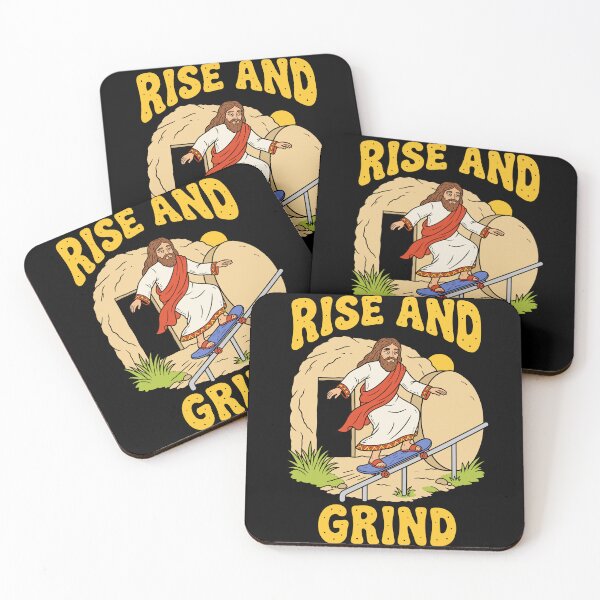 Item preview, Jesus Rise And Grind Skateboard designed and sold by Adebucat.