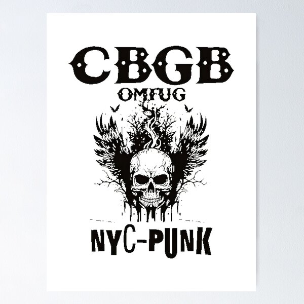 Item preview, CBGB Inspired Vintage Punk Rock Band Graphic Design designed and sold by BetwentUS.