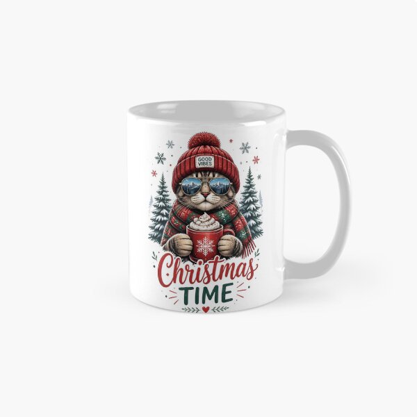 Item preview, Christmas Time Cool Cat Hot Cocoa designed and sold by Sovereign Supply Co..