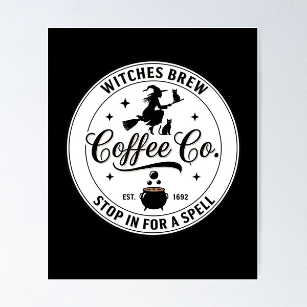 Item preview, Witches Brew Coffee Co. Vintage Emblem designed and sold by OlyvieArt.