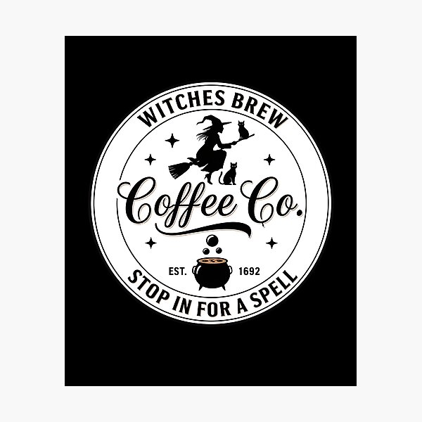 Item preview, Witches Brew Coffee Co. Vintage Emblem designed and sold by OlyvieArt.