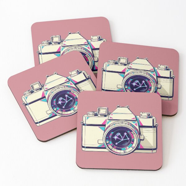 Item preview, Retro 35mm SLR Camera Constellation Lens Synthwave Design designed and sold by KungPowUnicorn.