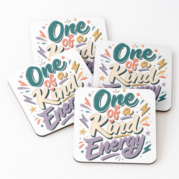 Item preview, One of a Kind Energy Positive Vibes Inspirational Colorful Typography Art designed and sold by inkoutninja.