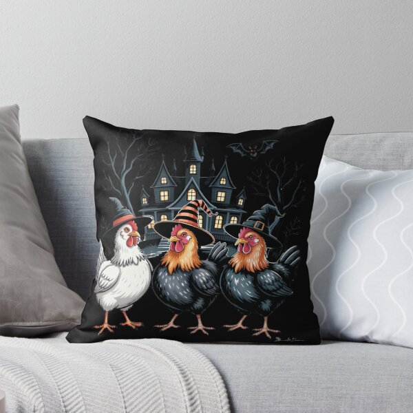 Item preview, Halloween Chickens Witch Hats Haunted House Funny designed and sold by Zizo-DR44.
