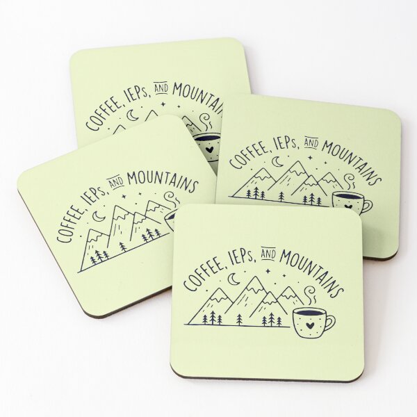 Item preview, SPED Teacher Coffee IEPs And Mountains Special Education Gift designed and sold by Thegoldenline.