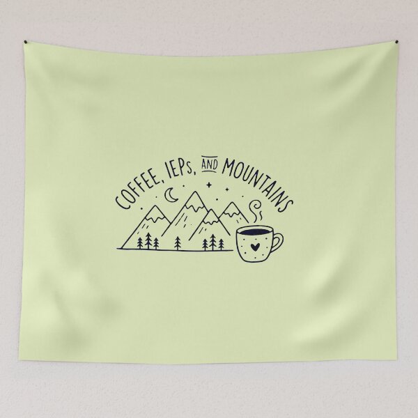Item preview, SPED Teacher Coffee IEPs And Mountains Special Education Gift designed and sold by Thegoldenline.
