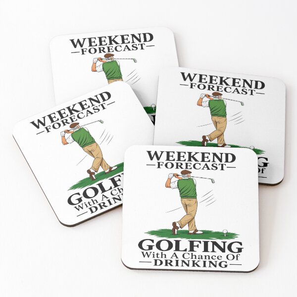 Item preview, Weekend Forecast Golfing With A Chance Of Drinking designed and sold by Adebucat.