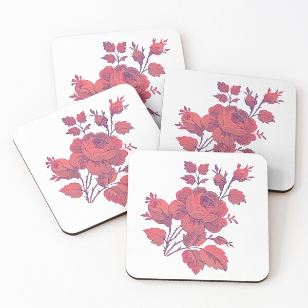 Item preview, Vintage Red Roses. Botanical Floral Engraving Illustration designed and sold by rutmerdesign.