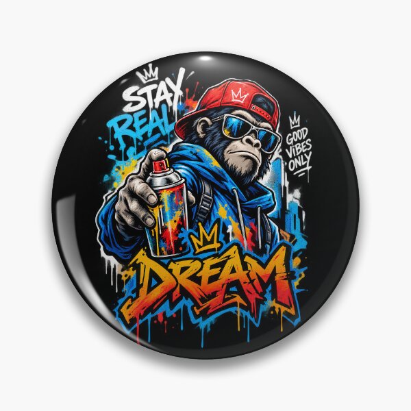 Item preview, Graffiti Gorilla Street Art with Dream Typography designed and sold by StormVape.