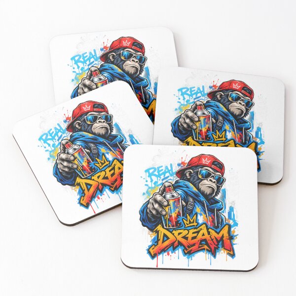 Item preview, Graffiti Gorilla Street Art with Dream Typography designed and sold by StormVape.