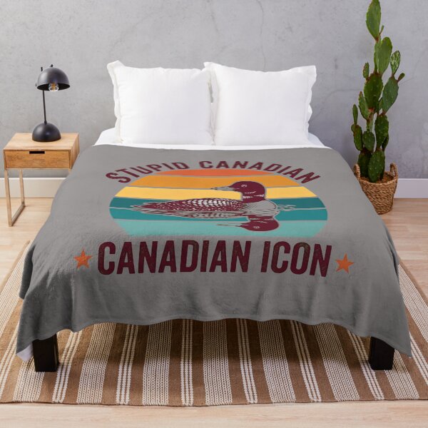 Item preview, Stupid Canadian Wolf Bird Retro Loon Sunset Shirt-31 designed and sold by AleksandarDavid.