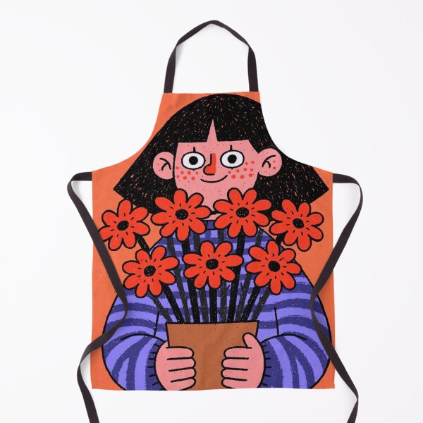 Item preview, Pot-tentially Unhinged Girl Petals Her Alibi in a Striped Sweater designed and sold by Print Fiction.