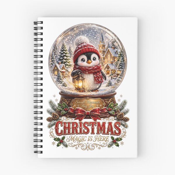 Item preview, Christmas Magic Is Here Penguin Snow Globe designed and sold by Sovereign Supply Co..