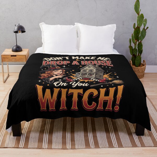 Item preview, Don’t Make Me Drop a House on You Witch – Women Halloween designed and sold by Printed Mistakes.