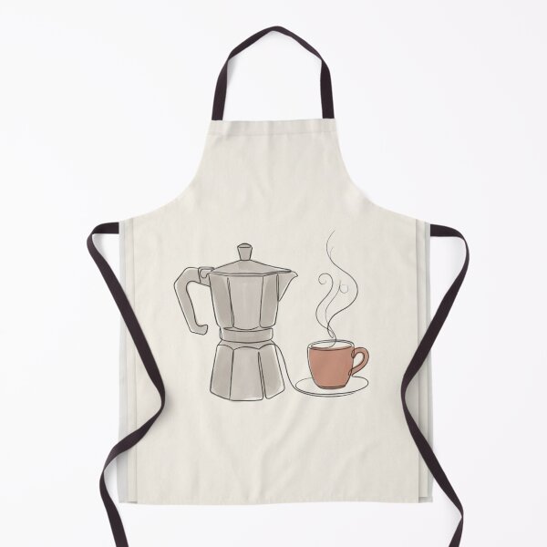 Item preview, Moka Pot and Espresso Cup | Minimalist Coffee Lover Line Art designed and sold by Zaramodo.
