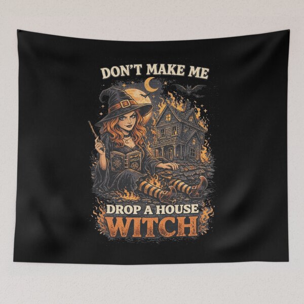 Item preview, Don’t Make Me Drop a House on You Witch – Women Halloween designed and sold by Printed Mistakes.