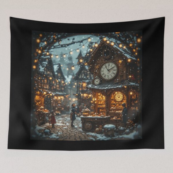 Item preview, Winter Clockmaker in the Snow designed and sold by meganlaub1.