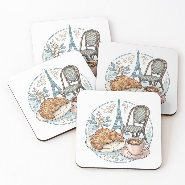 Item preview, Paris Cafe Daydream – French Cafe Aesthetic Sticker designed and sold by Stylestickers55.