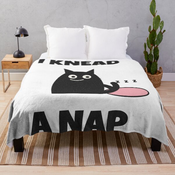 Item preview, I Knead a Nap Funny Black Cat Pun designed and sold by somebasic.