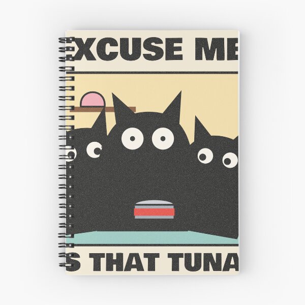 Item preview, Excuse Me Is That Tuna Funny Black Cats designed and sold by somebasic.